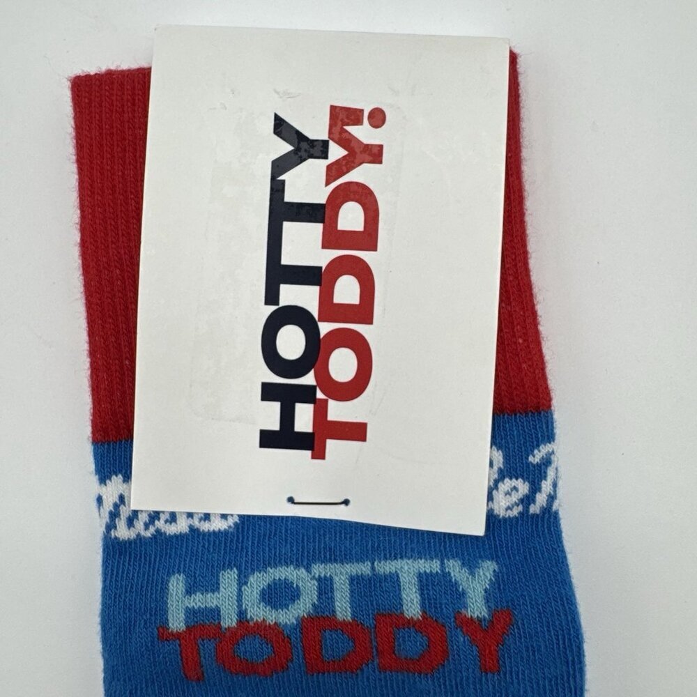NEW NWT Hotty Toddy Ole Miss Socks University Of Mississippi Gift College - Picture 2 of 6